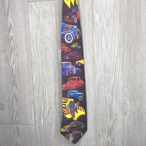 SOLD Vintage Hot Rods 1997 Old Cabot Village Tie - Picture 3 of 7
